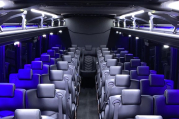 Evansville Charter Bus Interior
