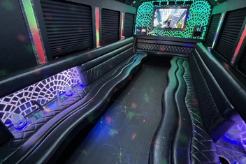 Evansville Limo Bus Interior