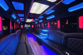Evansville Limousine Bus Interior