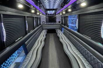 Evansville Party Bus Interior