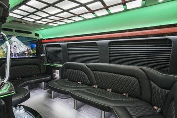 Evansville Sprinter Party Bus Interior